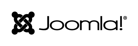 Czarno-białe logo Joomla